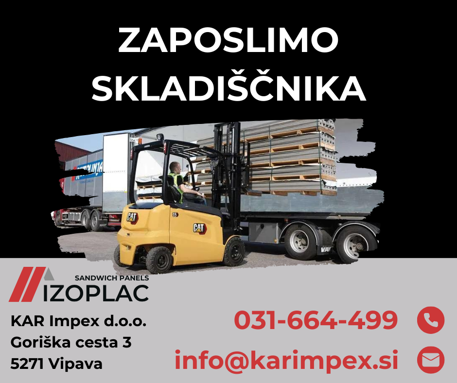 Zaposlimo skladiščnika